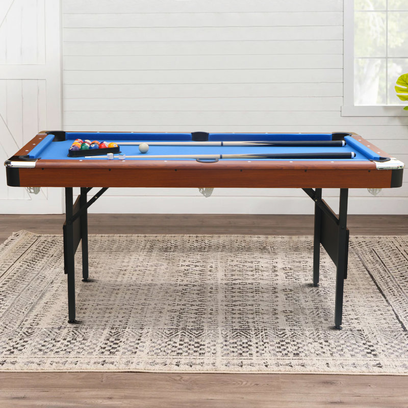 Multi Game Table,foldable Billiard And Pool Table,football Table,game Table - Portable Indoor Game Table For Family Fun, Blue