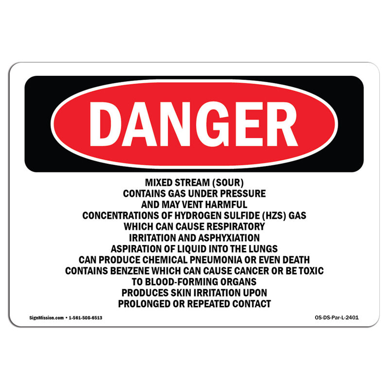 Signe de danger, H 18 po x l 24 po x P 0,1 po