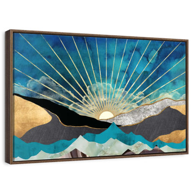 Lever de soleil abstrait