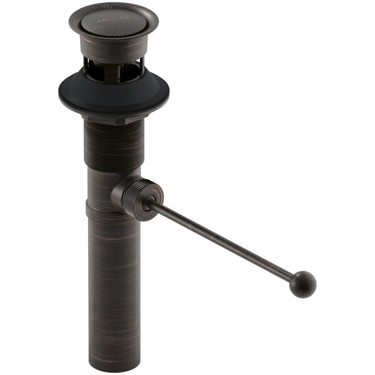 Premier Exposed 1.25" Pop-Up Bathroom Sink Drain With Overflow