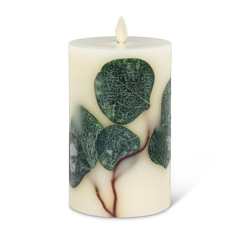Unscented Flameless Candle with Plastic Holder, 6" H x 3" W x 3" D