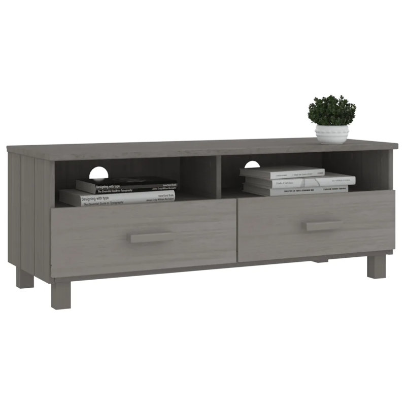 Haether Unfinished TV Stand, Grey