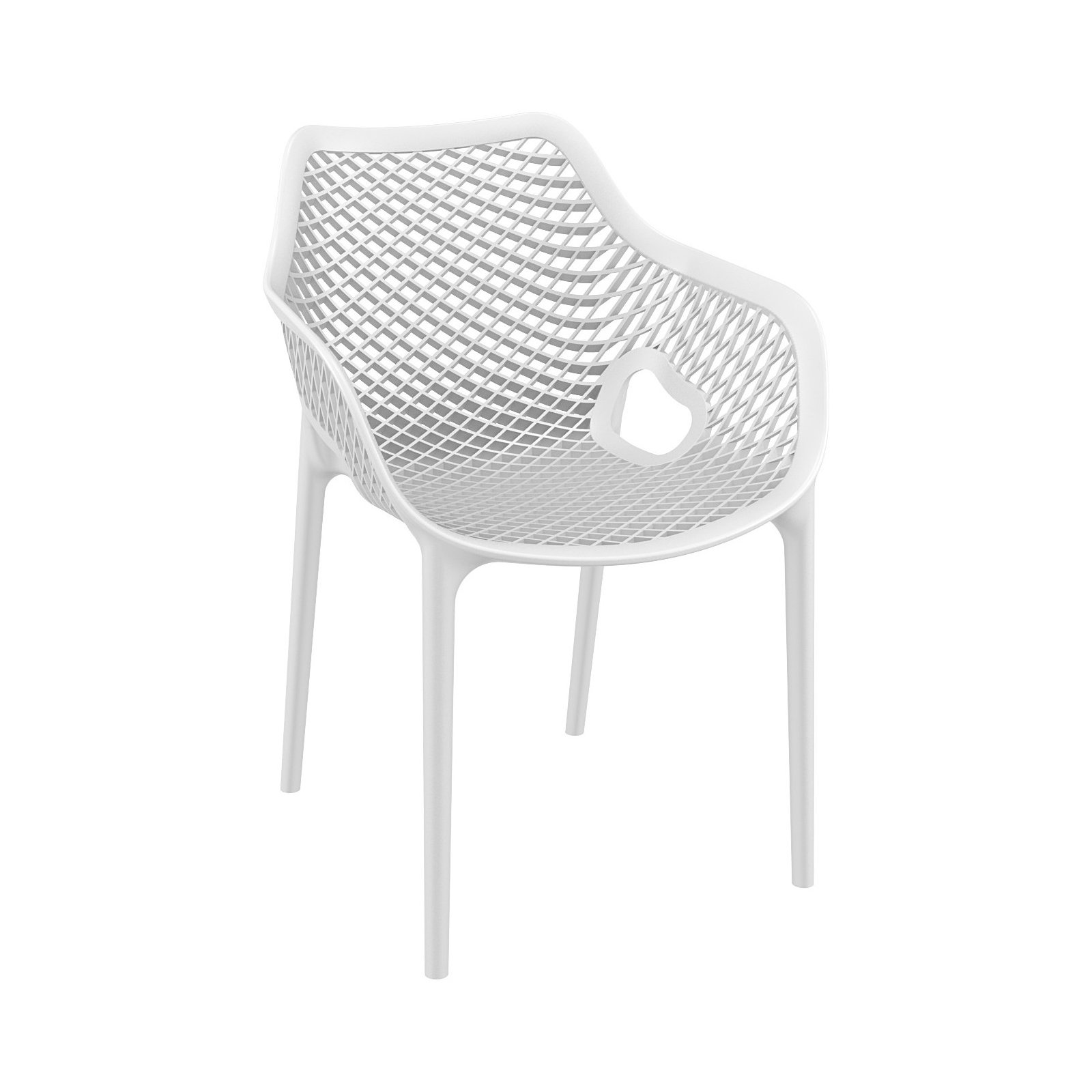 Farrah 2 Person Armchair Seating Set, White