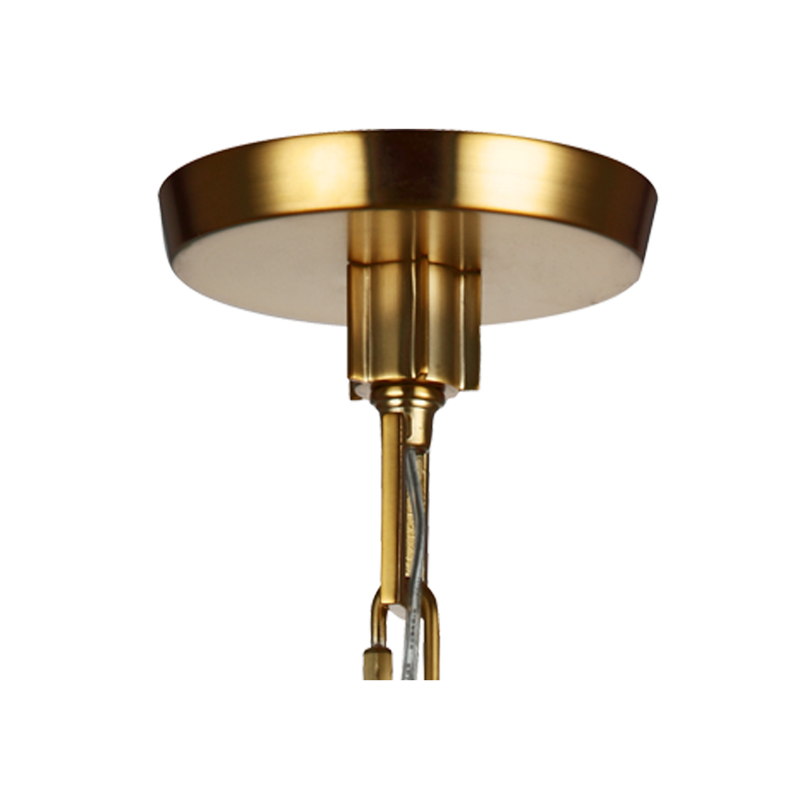 Single Light Ribbed Glass Dimmable Pendant, Burnished Brass