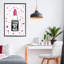 Giclée encadrée «Think Pink», par Martina Pavlova-659364309-659364307