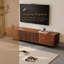 Vintage TV Unit & Stand for Large TVs | Premium Media Console in 1.8m/2.4m Sizes | Classic Walnut Finish | Fits 75-100 Inch Televisions | Bedroom & Living Room Furniture-973550549