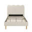 Lit simple tapissier Wave-129723435