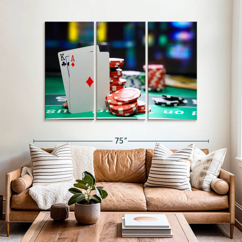 Senne Casino Game Table, 36" H x 57" W