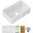 30'' L Farmhouse / Apron Single Bowl Ceramic Kitchen Sink Workstation Sink W/ Accessories
