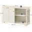 107cm Multifunctional Sideboard with Concealed Storage-919839794