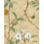 Papier peint floral avec décoration murale oiseaux rétro