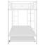 Lit simple superposé au dessus d'un lit simple avec lit gigogne, blanc-2050933048