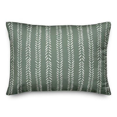 Striped Outdoor Reversible Throw Pillow