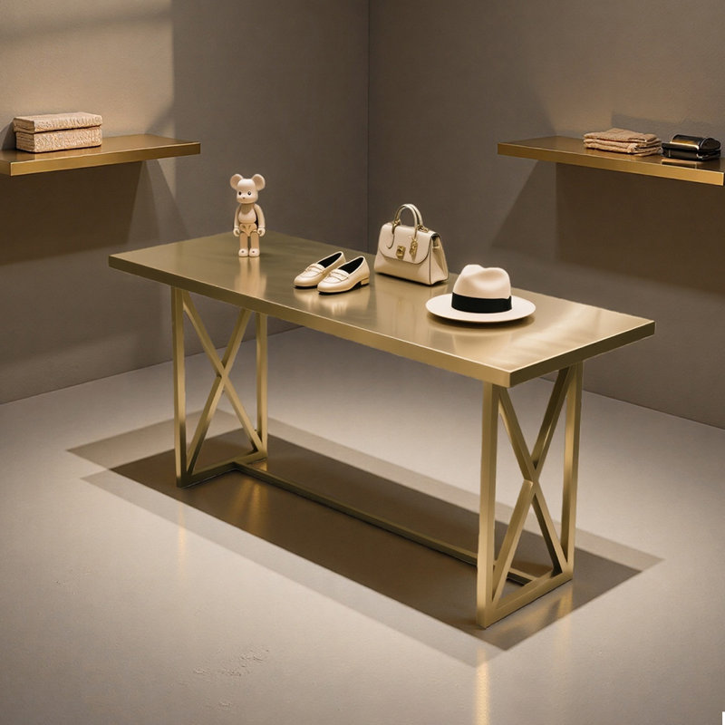 Table de présentation en acier inoxydable, H 29,53 po x L 23,62 po x l 47,24 po