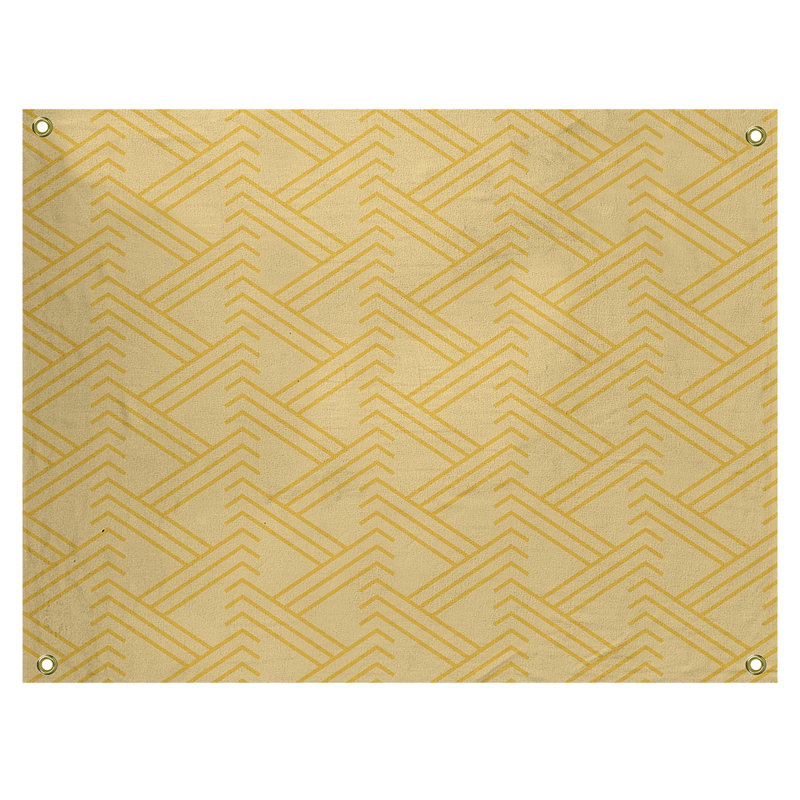 Tapisserie, H 26 po x l 36 po, Jaune