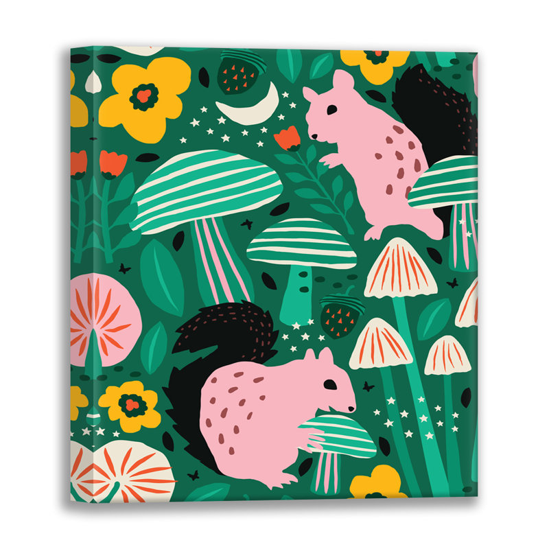 «Forest Biome 3», estampe numérique sur toile tendue par Roochita Chachra, H 24 po x l 24 po