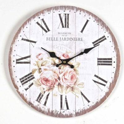 Horloge murale 13,5 "Avani roses