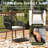 12 Pieces Outdoor Dining Set With 2 Rectangular Dining Table And 10 Chairs-1786356260-1786356261-1786356258