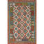 Tapis géométrique en laine Kilim