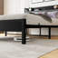 Lit pour grand lit de la chambre à coucher - Tête de lit avec rangement pratique et structure stable pour faciliter l'organisation