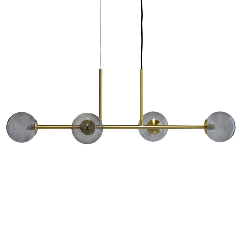 4 - Light Brown/Clear Sphere Pendant