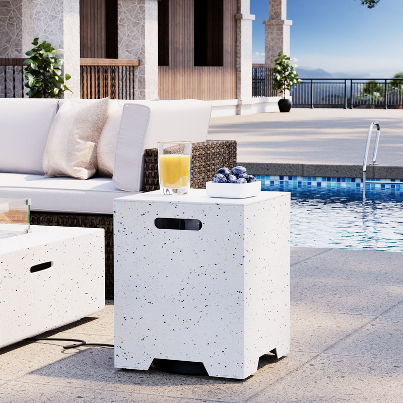 16'' Plastic Propane Tank Cover, Terrazzo