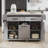Kitchen Island With Trash Can Storage Cabinet, Kitchen Cart With Drop Leaf, Spice Rack, Towel Rack And Drawer-244406822