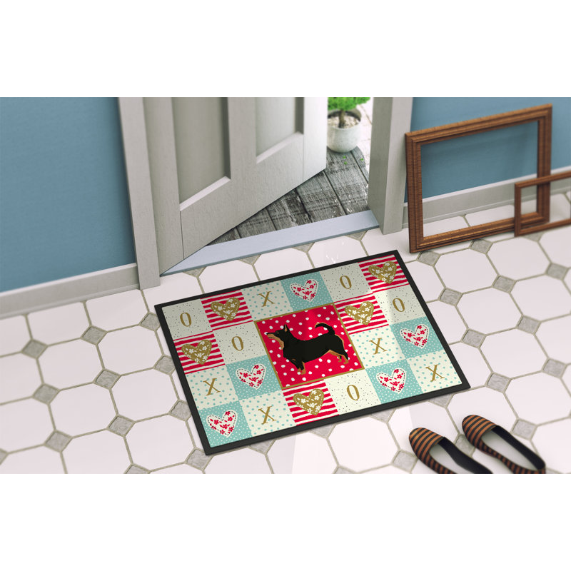 Lancashire terrier 36 po x 24 po tapis d’extérieur antidérapant pour l’intérieur Mylene