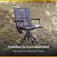 Chaise de camping pliante avec coussins