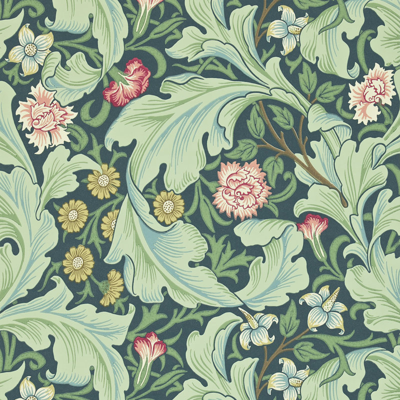 Leicester 10.05m x 52cm Matte Wallpaper Roll, Green