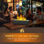 Cement Ethanol Tabletop Fireplace with Flame Guard