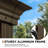 Outdoor Aluminum Hardtop Gazebo equipped with a double-layer roof, curtains, and mosquito net-123016893