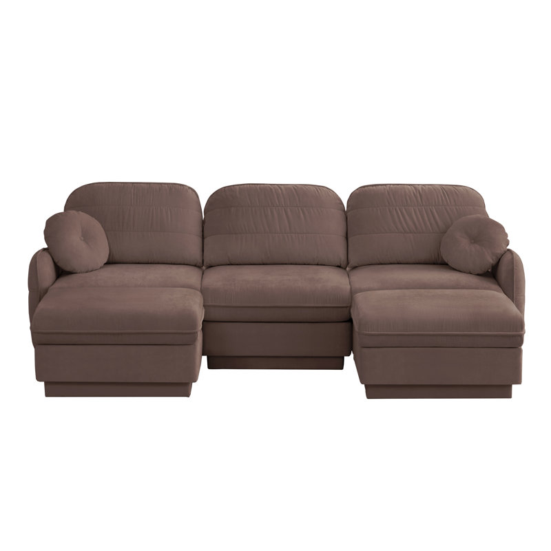 Canapé modulaire avec méridienne Verdant, Purple