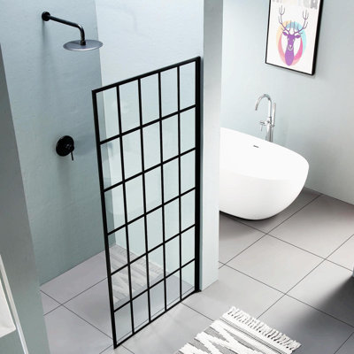 Porte de douche coulissante simple sans cadre 72 "H