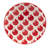 Peppermint Candy Canape Plate, 6in asst