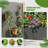 Metal Planter Box with Trellis without Wheels-1967138570