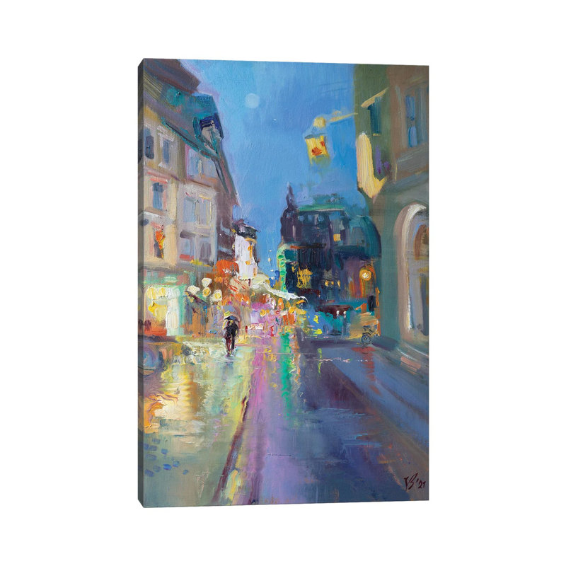 Rainy Evening 1 Piece Wrapped Canvas Painting, 101.6 cm H x 66.04 cm W x 1.91 cm D