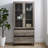 Jimi Glass Door China Cabinet with Lower Drawer Storage-1933251344