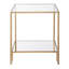 Table de bout abstraite avec rangement