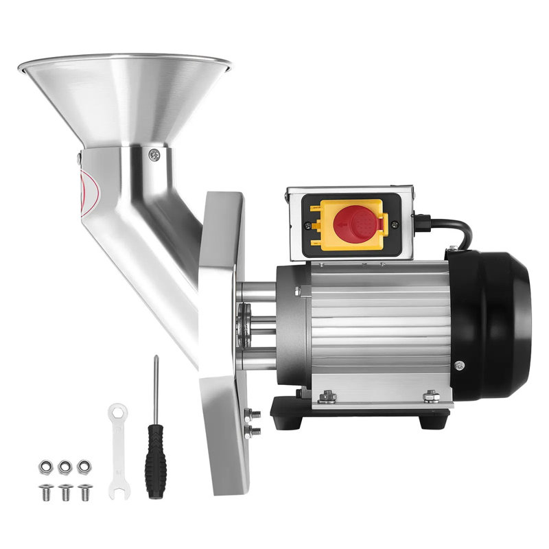 550w, Electric Fruit Apple Crusher, Sus304 Desktop Crushing Machine, Grinds Whole Apples Up To 2.76" Dia, 60 Kg/h Capacity, Cider Press For Apples, Pears, Pineapple, Guava, Carrot & Potato
