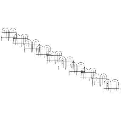 41 cm H x 45 cm W Lawn Edging Fencing with 10 Panel(s) Included