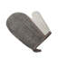 Gant nettoyant pour le corps crème / taupe - ramie naturelle et bambou-123321102