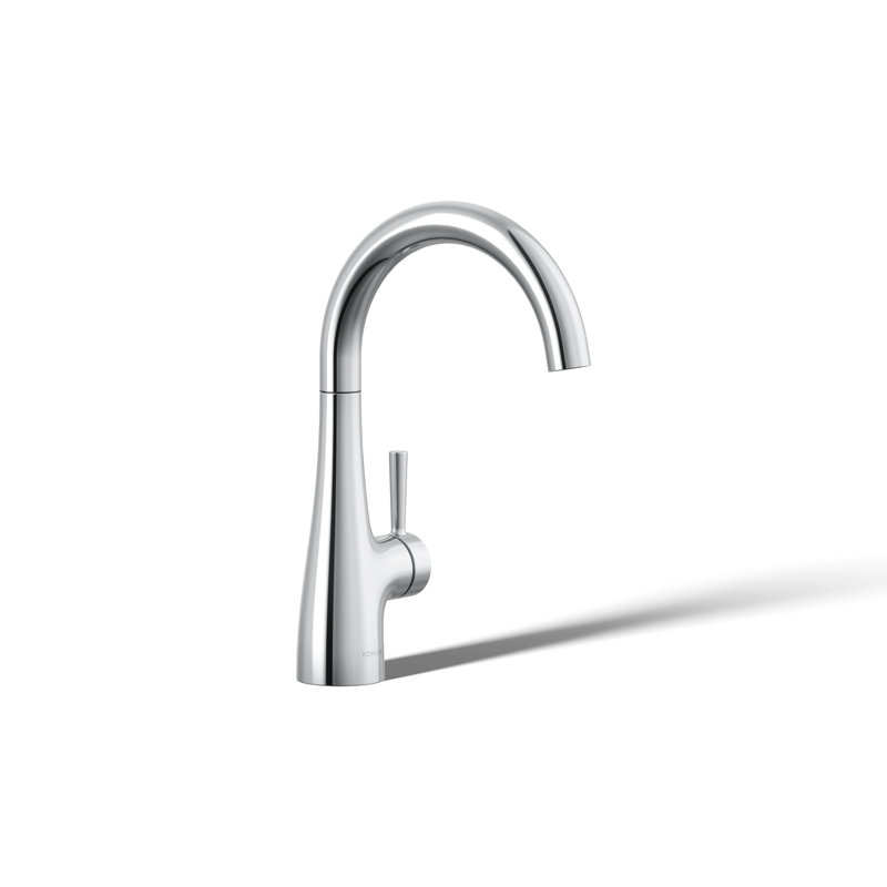 Transitional Beverage Faucet, Polished Chrome