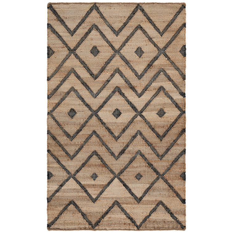 Hawes Hand Loomed Jute, Cotton Geometric Rug
