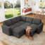 Canapé-lit modulaire avec repose-pieds Abramson-117494832