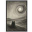 Abstrait au clair de lune, paysage, décoration murale, impression sur toile encadrée-79580099-79580111