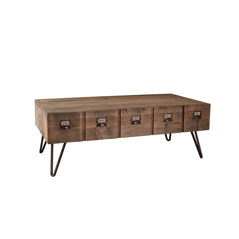 Ora Solid Wood Four Leg Coffee Table