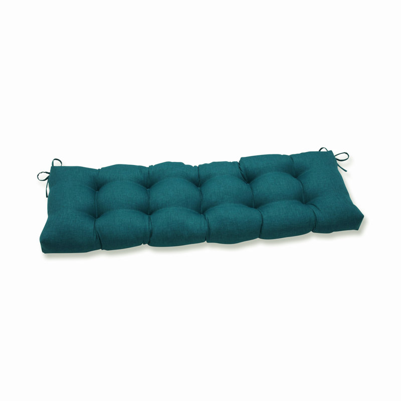 Coussin de siège intérieur / extérieur Renelda, L 56 po, Bleu sarcelle