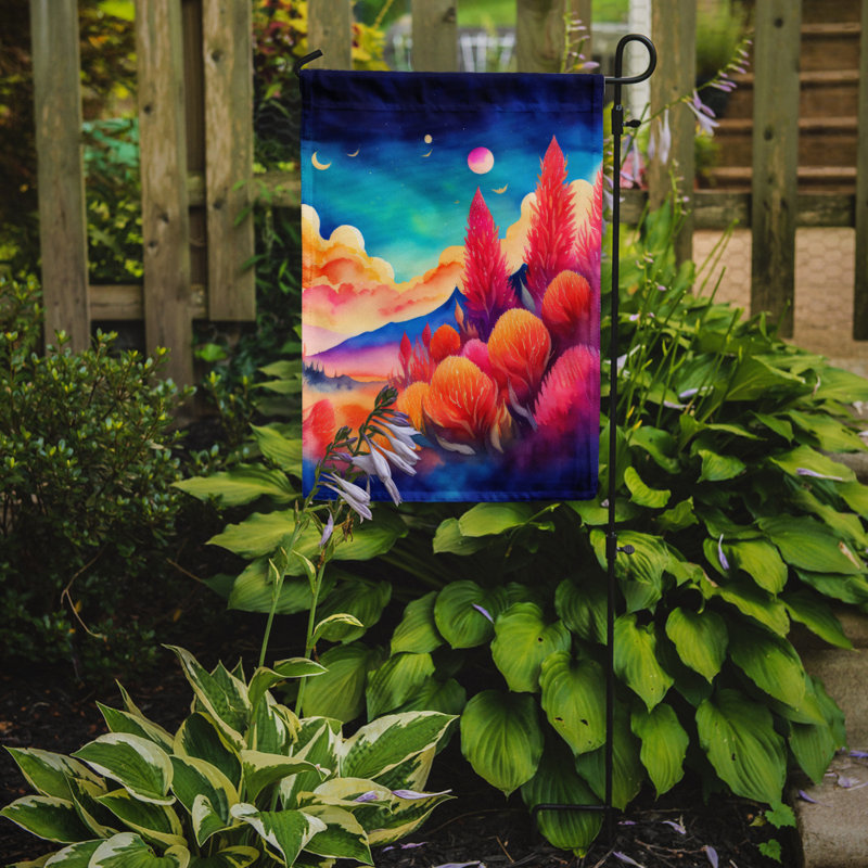 Drapeau de jardin double en polyester H 15,5 po x l 11,25 po