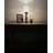 Wasola Tiffany Torch Mini Table Lamp White Stained Glass Crystal Beans Included LED Bulb 15"H*6"W